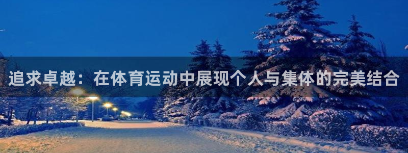 米兰体育官网下载是干嘛的公司：追求卓越：在体育运动中展现个人