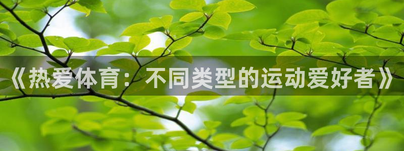 米兰体育官网下载招商电话地址：《热爱体育：不同类型的运动爱好